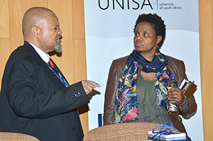 Prof Mandla Makhanya, Unisa Principal and Vice-Chancellor, and Prof Grace Khunou, Associate Professor at the University of Johannesburg