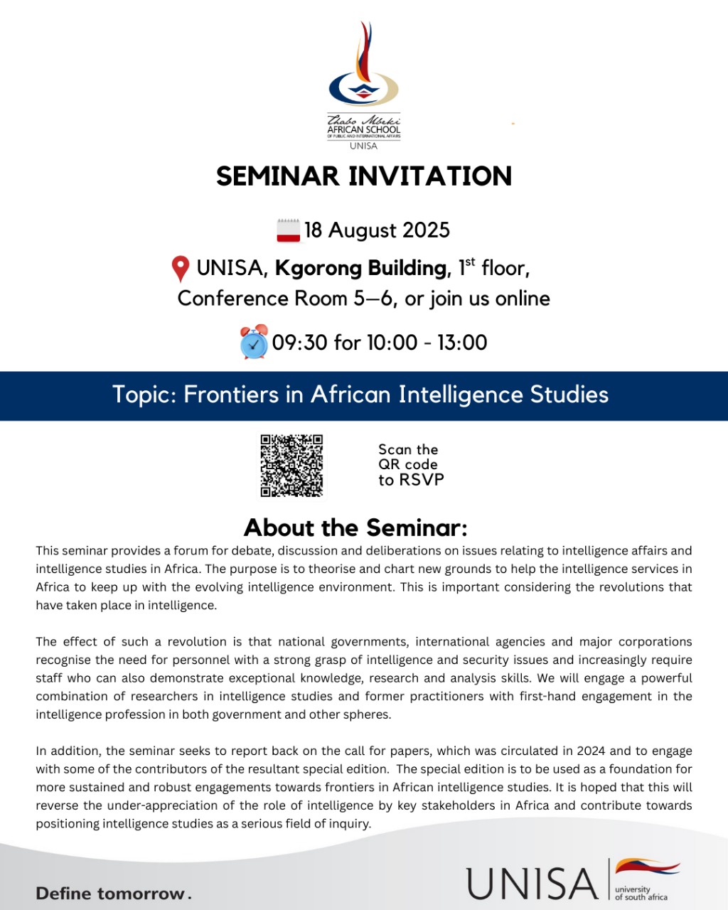 Seminar titled ‘Frontiers in African Intelligence Studies’.jpg