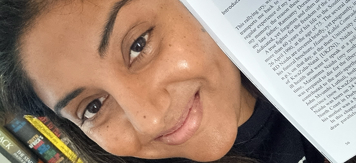 Rivonia Naidu Hoffmeester displays her chapter contribution_teaser.jpg