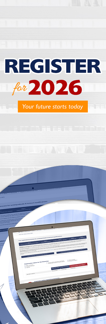 Register to study at Unisa in 2026