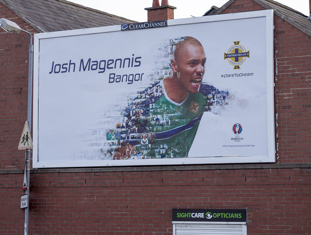 File:Euro 2016 poster, Bangor - geograph.org.uk - 4977644.jpg