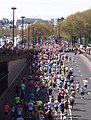 Athletes compete in the London Marathon