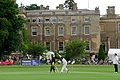 A cricket match at Culford School, Suffolk