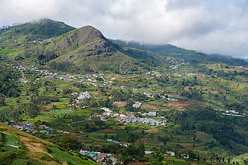 Villages in the west part of Hullathy Gram Panchayat, Nilgiris, India