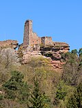 * Nomination View of the Grafendahn Castle from the south, Palatinate Forest, Dahn, Germany --Llez 05:00, 3 May 2025 (UTC) * Promotion Good quality. --Kritzolina 05:52, 7 May 2025 (UTC)