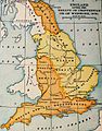 Map of England in AD 878