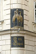* Nomination: The three storks of the hotel Three Storks in the Valdštejnská street in Prague --Kritzolina 17:17, 26 May 2025 (UTC) * Review The verticals should be fixed. --Ermell 06:11, 27 May 2025 (UTC)