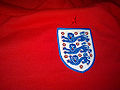 A replica away shirt of the England national football team