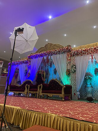 Different flowers used in a wedding