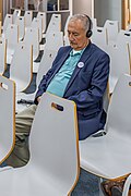 * Nomination Shuhrat Sa'diev is listening to a presenter using synchronized translation kit. Central Asian WikiCon 2025. --Красный 08:42, 8 May 2025 (UTC) * Promotion  Support Good quality. --MB-one 09:28, 8 May 2025 (UTC)