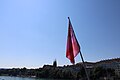 * Nomination Photographed to the May 10th, 2025 in the Basel (Switzerland). By --Ahmet Düz 08:45, 29 May 2025 (UTC) * Decline  Oppose Wrong composition (could have been interesting with more land and river), not sharp, underexposed --Benjism89 10:26, 29 May 2025 (UTC)