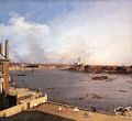 The Thames and the City of London from Richmond House (1747) by Canaletto