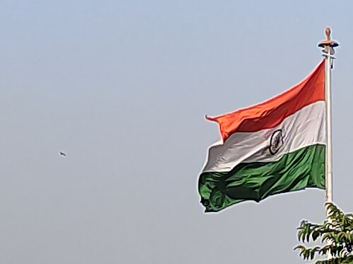 Indian flag flowing in the air 1