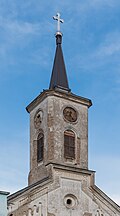 * Nomination Bell tower of the catholic church in Tovariševo, Vojvodina, Serbia. --Tournasol7 05:38, 10 May 2025 (UTC) * Promotion  Support Good quality. --Jakubhal 09:32, 10 May 2025 (UTC)