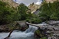 * Nomination Wooden bridge across Ispay river. Tashkent Region, Uzbekistan. By User:Marat Nadjibaev --Екатерина Борисова 01:53, 11 May 2025 (UTC) * Promotion  Support Good quality. Nice slow-motion look to the water. --Tagooty 02:22, 11 May 2025 (UTC)