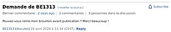 Screenshot of the visual improvements made on talk pages