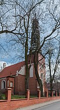 * Nomination Bell tower of the Saint Andrew church in Koronowo, Kuyavian-Pomeranian Voivodeship, Poland. --Tournasol7 05:38, 10 May 2025 (UTC) * Promotion Good quality. --Jacek Halicki 06:14, 10 May 2025 (UTC)