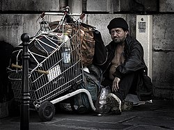 Second place: Homeless person in Paris Eric Pouhier (CC BY-SA 2.5)