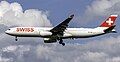 * Nomination Swiss Airbus A330-300 on final approach at Washington Dulles International Airport, Virginia, USAI, the copyright holder of this work, hereby publish it under the following license: --Acroterion 02:53, 11 May 2025 (UTC) * Promotion  Support Good quality. --Tagooty 03:33, 11 May 2025 (UTC)