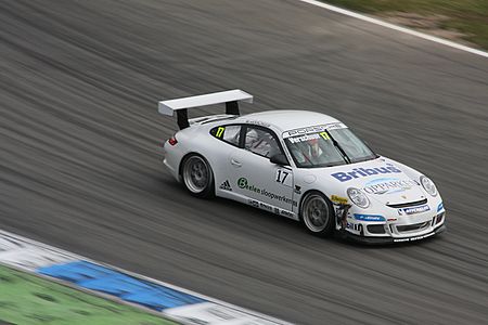 Mike Verschuur racing at Hockenheim Image is also a Featured picture of automobiles