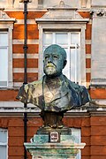 * Nomination: Thomas Brock: Bust of Henry Tate, Brixton, London --Mike Peel 06:04, 9 May 2025 (UTC) * Review Seems slightly tilted to the right --Acroterion 02:30, 10 May 2025 (UTC) Oops, I was using the window borders as guides, but they are tilted. Perspective redone using other verticals, does that look better? Thanks. Mike Peel 06:20, 11 May 2025 (UTC)