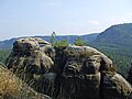 * Nomination Saxon Switzerland --Lvova 00:02, 27 May 2025 (UTC) * Promotion  Comment The rock is too dark for now --Jakubhal 11:22, 27 May 2025 (UTC) I uploaded the new version. --Lvova 08:39, 28 May 2025 (UTC)  Support Much better, thank you --Jakubhal 04:50, 30 May 2025 (UTC)