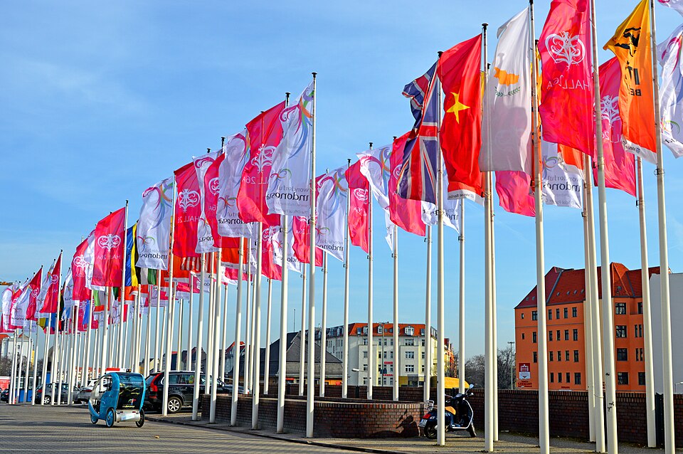 Flags at ITB Berlin