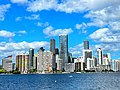 City from Key Biscayne, Florida