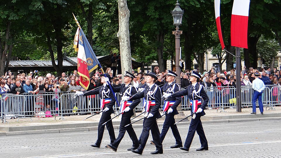 July 14, 2016 Parade in Paris: National School of Police Officers
