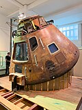 * Nomination Apollo 10 Command Module at the Science Museum, London --Mike Peel 09:29, 3 May 2025 (UTC) * Decline  Oppose Not really in focus or overprocessed. --Sebring12Hrs 10:31, 11 May 2025 (UTC)
