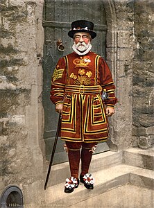 about 1890-1900 A Yeoman of the Guard (N.B. actually a Yeoman Warder), full restoration