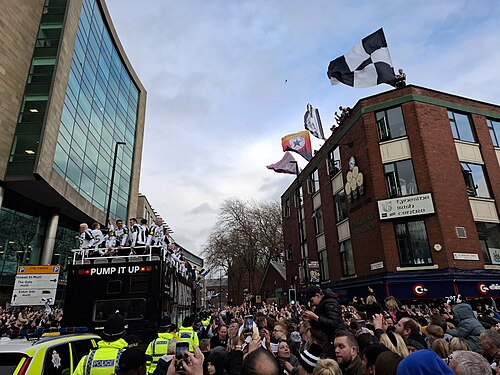 Newcastle United Carabao Cup victory parade