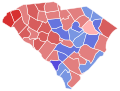 2020 United States Senate election in South Carolina results map by county.svg