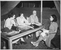 "A Negro WAAC (Mrs. Mary K. Adair) takes an examination for Officers' Candidate School, Fort McPherson, Georgia.", 06-20 - NARA - 531337.tif