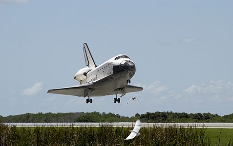 Space Shuttle Atlantis landing at Kennedy Space Center