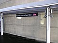 Panneau de la gare de Belfort - Montbéliard TGV situé sur l'un de ses quais