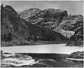 "A bulge in the ice at Hell Gate on the Columbia River caused by the accumulation of floe ice piling up at this point." - NARA - 294272.jpg