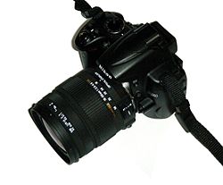 Nikon D5000 with 18-50mm lens