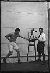 Jack Dempsey and Alonzo Victor Lewis, Seattle, ca 1923 (MOHAI 3174).jpg