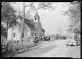 "A little country church, Sharps Station M.E. Church, near Loyston, Tennessee. Congregation leaving at close of the... - NARA - 532681.tif