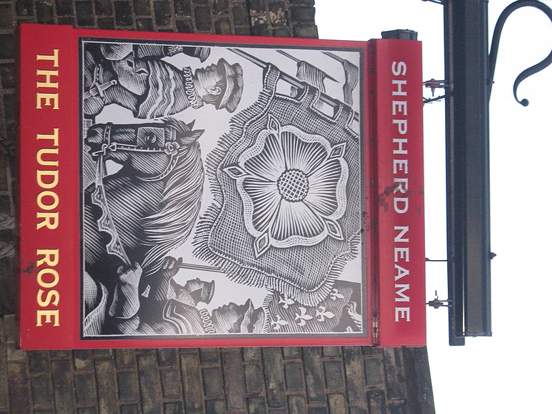 File:The Tudor Rose, Pub Sign, Upnor - geograph.org.uk - 2042264.jpg