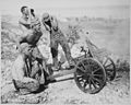 "After the Marines captured this mountain gun from the Japs at Saipan, they put it into use during the attack on Garapan - NARA - 532383.jpg