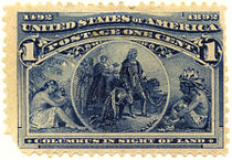 Columbus in Sight of Land, 1¢