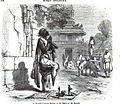 A Brahmin standing praying in the corner of the streets 1863.jpg