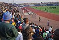 Spectators watching Brazil national football team train at Dobsonville Stadium 2010-06-03 3.jpg