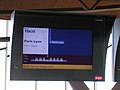 Écran d'information dans la gare de Belfort - Montbéliard TGV