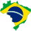 Map of Brazil with flag.svg