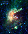 (1719) Jens, asteroid, passing in front of Tadpole nebula.jpg