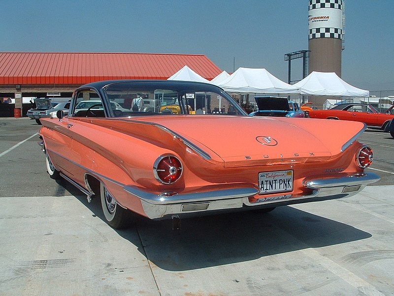 1961 Buick fins California license plate AINT PNK.jpg