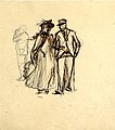 Frank Boggs, Couple en promenade, XIXe siècle, Musée d'art et d'histoire de la ville de Meudon.jpg